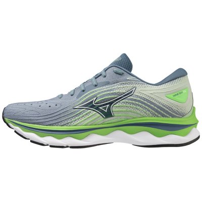 Zapatillas Para Correr Mizuno WAVE Sky 6 Hombre Azules / Blancos / Verdes - Chile M136ZKWDFE